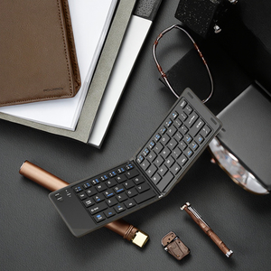 접이식 키보드 BK06 접이식 블루투스 키보드 인체공학적 디자인 트라이 디바이스 연결 USB-C 충전 VN - Product Image 4