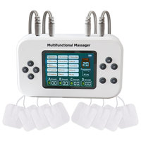 Électrostimulateur à 4 sorties, masseur à impulsions, appareil TENS, machine de massage pour la relaxation corporelle