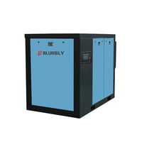 Compresores de aire de tornillo industriales estacionarios de alta fiabilidad 55 Kw 8bar 380V Motor silencioso Blurbly Aire inundado de aceite de buena calidad