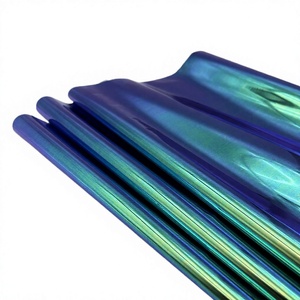 Nouvel Arrivage Feuilles de dorure génériques stratifiées thermoréactives PET holographiques arc-en-ciel pour graveur laser, options de taille - Product Image 3