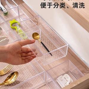 Boîte de rangement en plastique transparente, rectangulaire, empilable, pour cuisine et bureau, 400g, fabriquée à Taizhou - Product Image 4