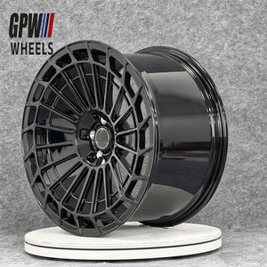 Rines Cóncavos Forjados GPW 5X112 de 18 19 20 21 22 Pulgadas en Aleación Negra para <span class=keywords><strong>Mercedes</strong></span> <span class=keywords><strong>Benz</strong></span> Clase S S550 CL500 S450 GT53 GT63 - Product Image 2