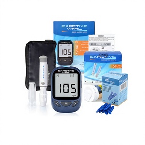 Medidor de <span class=keywords><strong>Glucosa</strong></span> en Sangre EXACTIVE VITAL - Dispositivo de Precisión de Grado Médico con Certificación CE, Sin Necesidad de Codificación <span class=keywords><strong>para</strong></span> <span class=keywords><strong>Medir</strong></span> el Azúcar en Sangre - Product Image 1