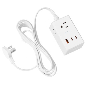Prise murale intelligente GreenAutomat <span class=keywords><strong>Wifi</strong></span> US/Mexique avec 3 prises et 3 ports USB (2 USB-C) PD20W, compatible Alexa et Google - Product Image 2