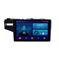 Radio Mobil Android HD Multimedia 10.1'' Double 2Din, Pemutar DVD, Navigasi, WiFi untuk Honda Fit 2015-20