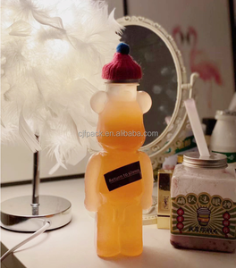 Personalizado 500ml 700ml plástico PET oso botellas portátil té oso botella desechable botella de agua - Product Image 5