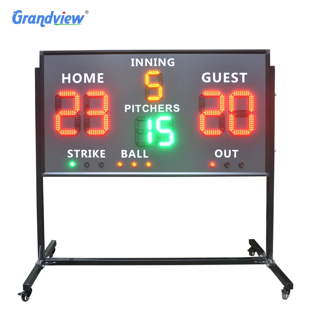 1.8 "R dijital elektronik basketbol çetele/dijital skor led ekran kartı/led çetele ile atış saati