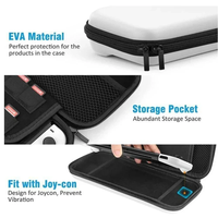 Étui de transport pour console de jeu Nintendo Switch 2, avec 10 cartouches de jeu, protection imperméable en PU rigide EVA