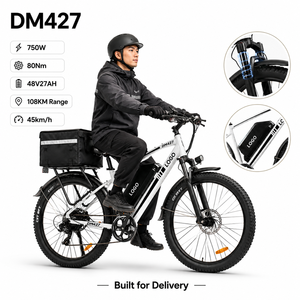 Bicicleta Eléctrica de Reparto DM427, Motor de 48V 27AH 750W, Neumático de 27.5'', Autonomía de 108 km, Bicicleta Eléctrica de Montaña Robusta y Profesional para Carga - Product Image 1