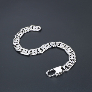 European And American Style <b>Titanium</b> Steel <b>Chain</b> Bracelet S Shape Geometric Punk Men's Party Jewelry CE052 - Product Image 3