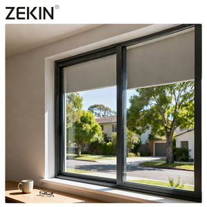 ZEKIN Modern Design Steel High-Rise Thermal Sliding <b>Window</b> 18mm Vacuum Glass Aluminum Alloy Frame for Hotels Living Horizontal - Product Image 2