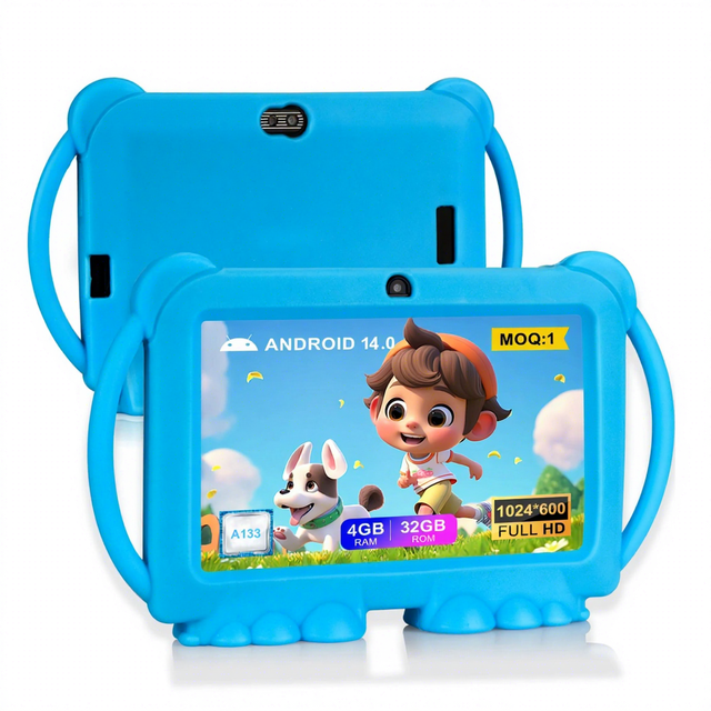 Wholesale OEM Customized 7 Inch Educational Kids Tablet PC Android 14 RAM 4GB ROM 32GB Tablette Pour Enfant Tableta for Children