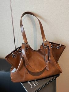 Sacs à main en cuir PU vintage pour femmes automne-hiver 2026, tendance de la mode, grande capacité, sacs mère et <span class=keywords><strong>fils</strong></span> vendus séparément - Product Image 1