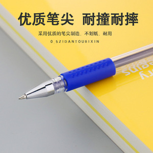 Bolígrafo de Gel de 0.5 mm con Punta de Acero Inoxidable, Cuerpo de Plástico, para Oficina y Escuela, Tinta Negra, Roja y Azul - Product Image 4