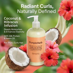 Acondicionador Suave y Nutritivo para Cabello Rizado con Aceite de Coco y Proteína de Seda para Cabello Grueso y Rizado, Cuidado Diario de Hidratación - Product Image 4
