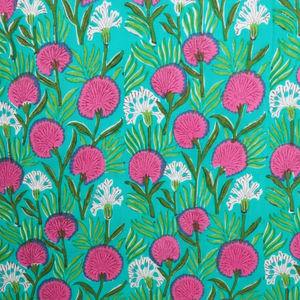 Juego de edredón de algodón orgánico ligero para todas las estaciones con estampado de bloque de mano, funda de cama doble, regalo suave para el hogar con opciones personalizables - Product Image 1