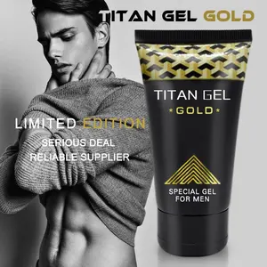 Hot Selling Originele Wit Mond Goud Titan Gel Witte Buis Golden Verpakking Titan Gel 50G Massage Crème Voor Mannen