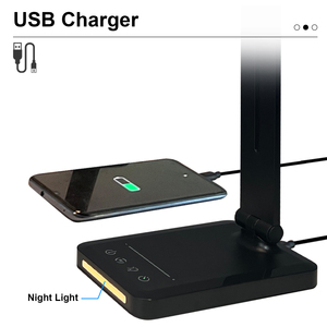Hot bán đa chức năng bảo vệ mắt đọc nghiên cứu bàn đèn bàn lampe de Bureau Avec chargeur Sans Fil - Product Image 2