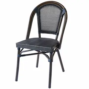 All Weather Garden Classic Vintage Outdoor Furniture French Stacking Coffee Shop Bistro Chair