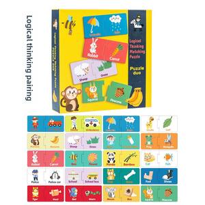 Rompecabezas de Madera Plano para Niños, Juguete Educativo Temprano, Correspondencia de Letras en Inglés, Práctica de Ortografía y Reconocimiento de Palabras, 0-24 Meses, 0.65 - Product Image 6