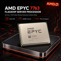 AMD EPYC 7763 Server CPU 64 Core 128 Thread 2.45GHz 3.5GHz 256MB L3 Cache Socket SP3 280W Processor for Data Center