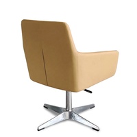 Chaise pivotante moderne en cuir Pu brun pour patron et directeur, chaise de bureau, de salle de réunion, de réception, de négociation