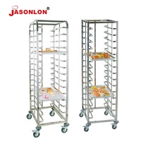Chariot de support de plateau de boulangerie d'acier inoxydable chariots de type économique de 15 rangées pour le chariot de support de boulangerie