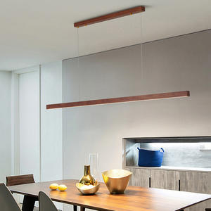 Lampes suspendues en <span class=keywords><strong>bois</strong></span> modernes Lustres à led en <span class=keywords><strong>bois</strong></span> minimalistes Lampe à main pour salle à manger, bureau, bar, <span class=keywords><strong>luminaire</strong></span> à <span class=keywords><strong>suspension</strong></span> - Product Image 1