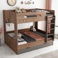 Chambre à coucher avec lit à étage simple et mural Lit superposé moderne blanc Lits superposés en bois Lits pour enfants Beliche
