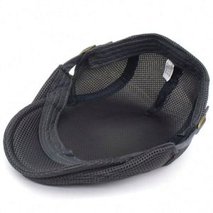 Boina de golf personalizada para hombre, gorra de sol estilo Ivy, gorra de malla, boina de algodón, gorra casual puntiaguda para hombre, gorra transpirable de pico de pato para exteriores. - Product Image 4