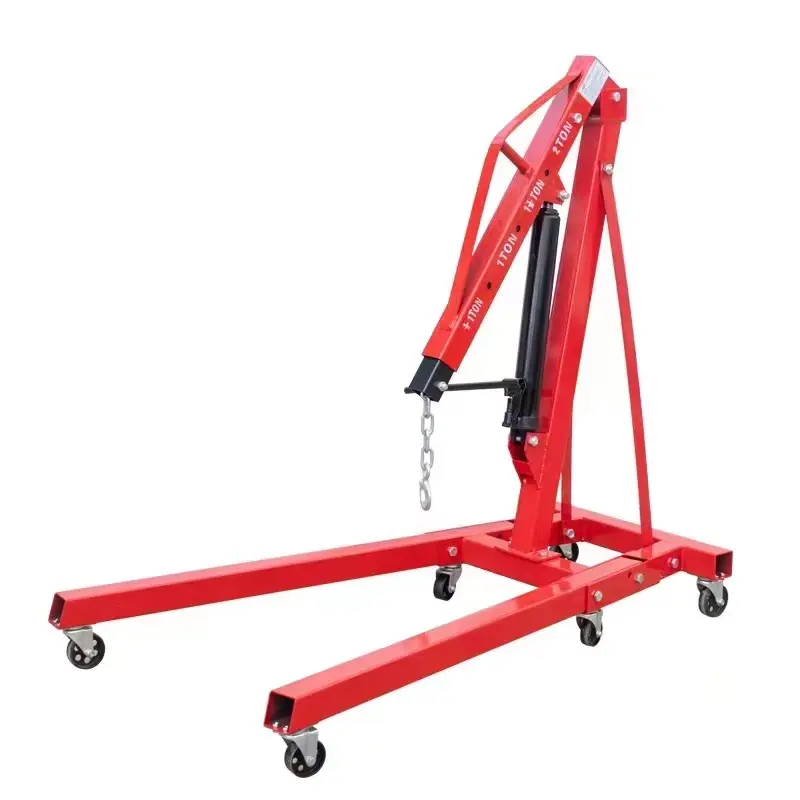 2 ton 3ton manual folding car engine lift hydraulic lift workshop crane