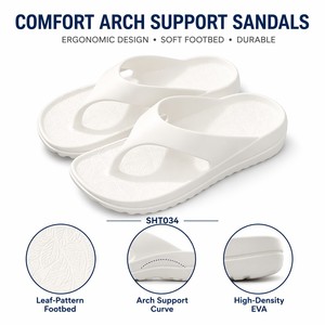 <span class=keywords><strong>Chanclas</strong></span> de EVA para Hombre con Soporte de Arco, Textura Antideslizante, Suela Suave y Logotipo Personalizado - Product Image 2