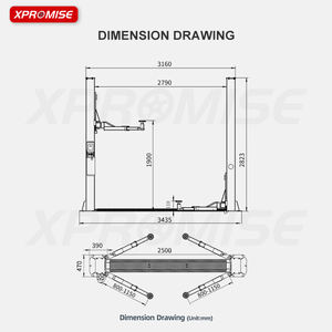 CE-zugelassener hydraulischer Autos tapler Mechanischer 2-Pfosten-Fahrzeuglift - Product Image 3