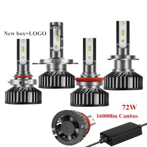 Hot 12V 24V 16000 Lumen Bộ Giải Mã ZES Fan H4 LED Xe Ánh Sáng Bóng Đèn <span class=keywords><strong>H11</strong></span> 9005 9006 880 H7 led Canbus F2 H4 Led Đèn Pha - Product Image 1