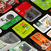 Boîte d'emballage alimentaire jetable Lock Fresh Waimai en PP, forme carrée, épaisseur 1 mm, impression de logo personnalisée, marque Liqiang