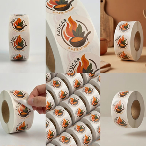 สติกเกอร์กาวติดอาหารแบบกำหนดเอง กันน้ำ ทนทาน เป็นมิตรกับสิ่งแวดล้อม ไวนิลคุณภาพสูง ดีไซน์สวยงาม ขนาดและสีตามสั่ง - Product Image 5