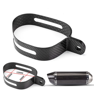 Tuyau d'échappement universel pour <span class=keywords><strong>moto</strong></span> Silencieux d'échappement en fibre de carbone <span class=keywords><strong>Support</strong></span> à anneau fixe <span class=keywords><strong>Support</strong></span> d'échappement rond hexagone - Product Image 2