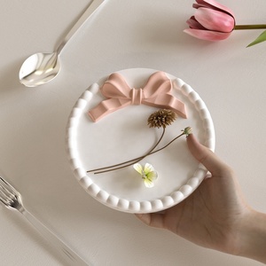 Stampo in silicone DM1205 rotondo quadrato a forma <span class=keywords><strong>di</strong></span> fiocco per vassoio, resina epossidica, fai da te, contenitore per gioielli, stampi per piatti da portata in gesso e cemento - Product Image 6