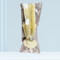 Brosses rotatives en nylon Pailles en acier inoxydable Nettoyant Laboratoire Mesure Poils de porc Cylindre Bécher Tube à essai Brosse propre