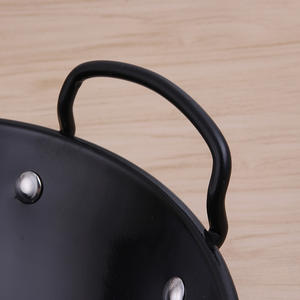 <span class=keywords><strong>Wok</strong></span> de restaurant en acier au carbone antiadhésif <span class=keywords><strong>31</strong></span>-46CM poêle à frire en fer de style chinois - Product Image 2