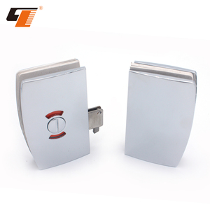 <span class=keywords><strong>Serrure</strong></span> de <span class=keywords><strong>porte</strong></span> coulissante en <span class=keywords><strong>verre</strong></span> simple pour salle de bain en alliage de zinc de haute qualité - Product Image 3