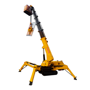 מנוף זחלילי טלסקופי עם כוס יניקה לוואקום להתקנת זכוכית, 3 טון, 5 טון, 8 טון, מנוף עכביש היברידי - Product Image 1