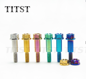 TITST Gr5 Titans ch raube Motorrad Blumen kopf Bremse Zugstange Schraube M6 * 30mm Kalb <span class=keywords><strong>Husi</strong></span>/Ghost Fire Modification Special - Product Image 4