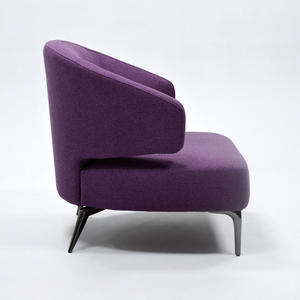 Italian Furniture Bedroom Purple <b>Recliner</b> Chair Fabric Lounge Chair Living Room Leisure Hotel Club Lobby Reception <b>Armchair</b> - Product Image 3