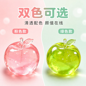 Juguete Antiestrés de Manzana Verde, Material TPR, Juguete Sensorial para Aliviar el Estrés para Adultos y Niños, Forma de Fruta - Product Image 2