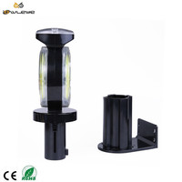 Voyant d'avertissement de trafic solaire super lumineux 10LED étanche avec GPS plusieurs modes de clignotement et options d'installation