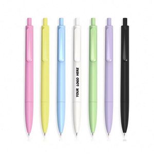 Bolígrafos de Plástico con Logotipo Personalizado, Bolígrafos de Gel Duraderos al por Mayor para Estudiantes y Eventos, Colores Macaron Disponibles - Product Image 1