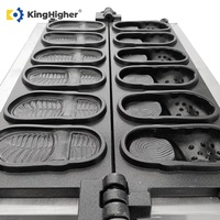 Machine à gaufres en forme de chaussures à haute productivité, grande capacité, antiadhésive, équipement de fabrication de collations