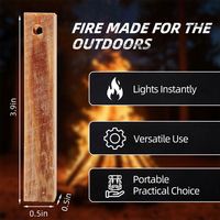 Allume-feu en bois de fatwood 100% naturel Baiyuheng, directement de l'usine, imperméable, pour le camping, le bushcraft et la randonnée