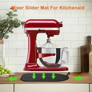 Tapis coulissant personnalisé avec logo pour batteur sur socle <span class=keywords><strong>KitchenAid</strong></span>, avec organiseurs de câbles pliables pour appareils <span class=keywords><strong>KitchenAid</strong></span> de 5 à 8 litres - Product Image 4